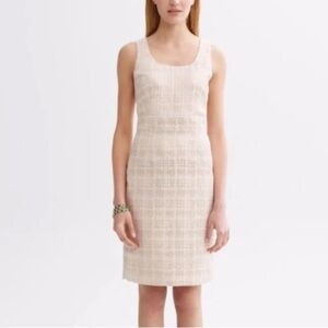 NWT Banana Republic Cream & Gold Sleeveless Dress